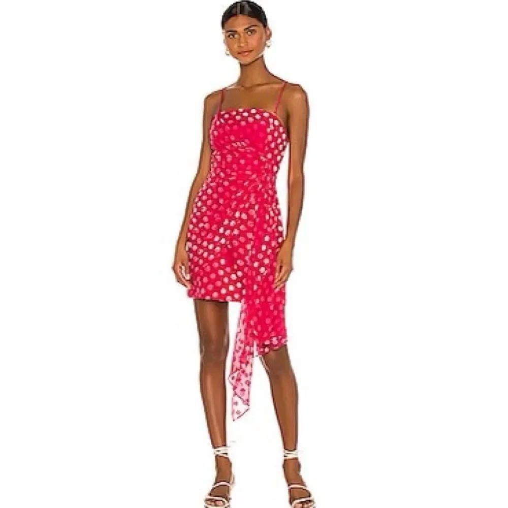 Significant Other Grande Pink Polka Dot Mini Dress